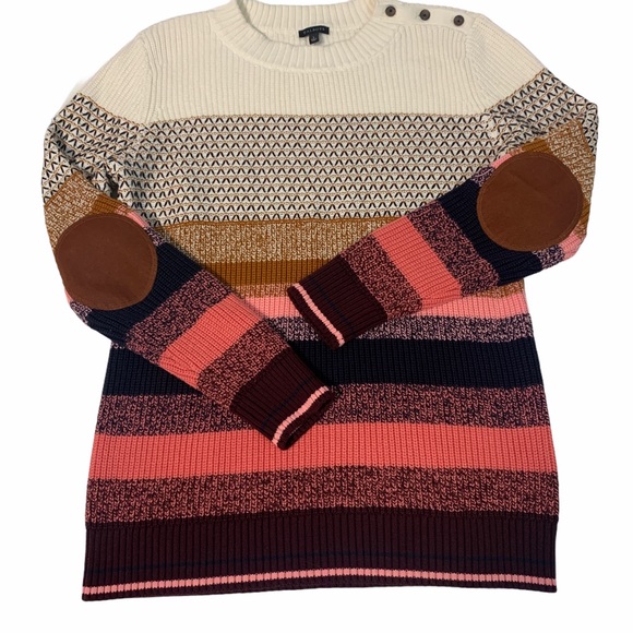 TALBOTS • Thermolite Striped Sweater • Size Large - Picture 3 of 8